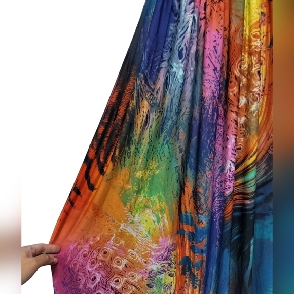 1181)Monica Fashion Women's Sleeveless Boho,Vneck, Backless, Maxi Dress Size 3XL - Picture 4 of 13